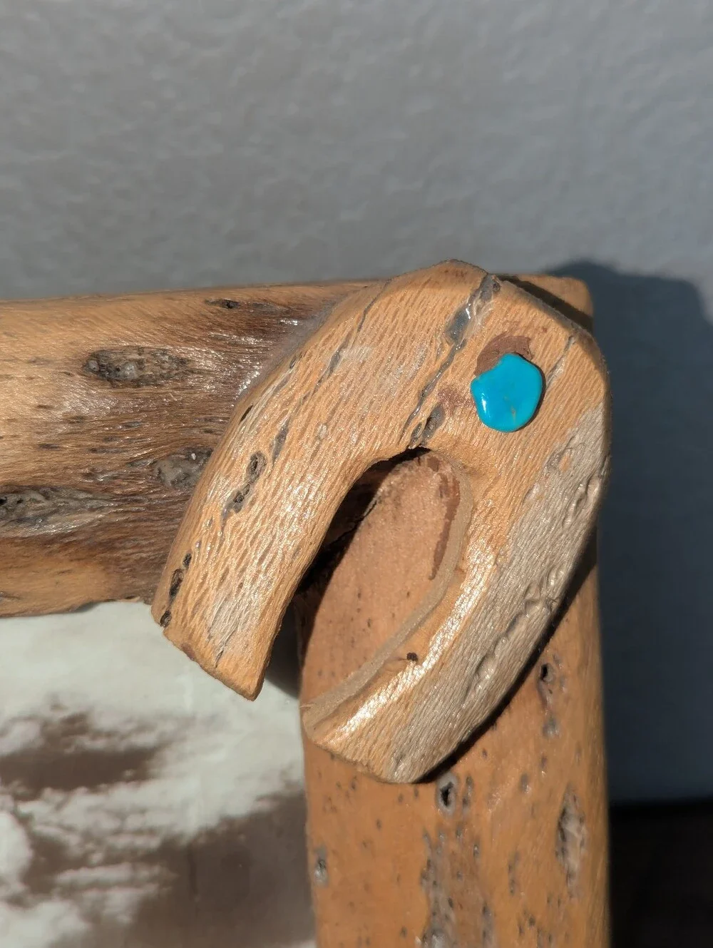 Vintage Handcrafted Cholla Wood Western Picture Frame